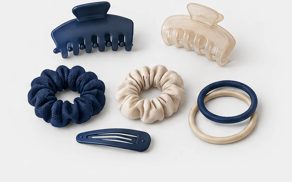 Hair Clips & Bands, illustrative unbranded product