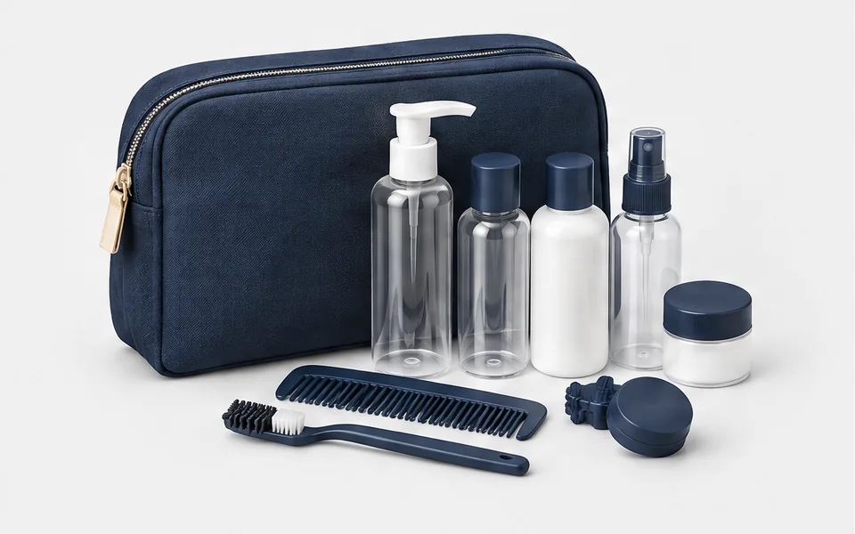 Personal Care Travel Kits, illustrative unbranded product