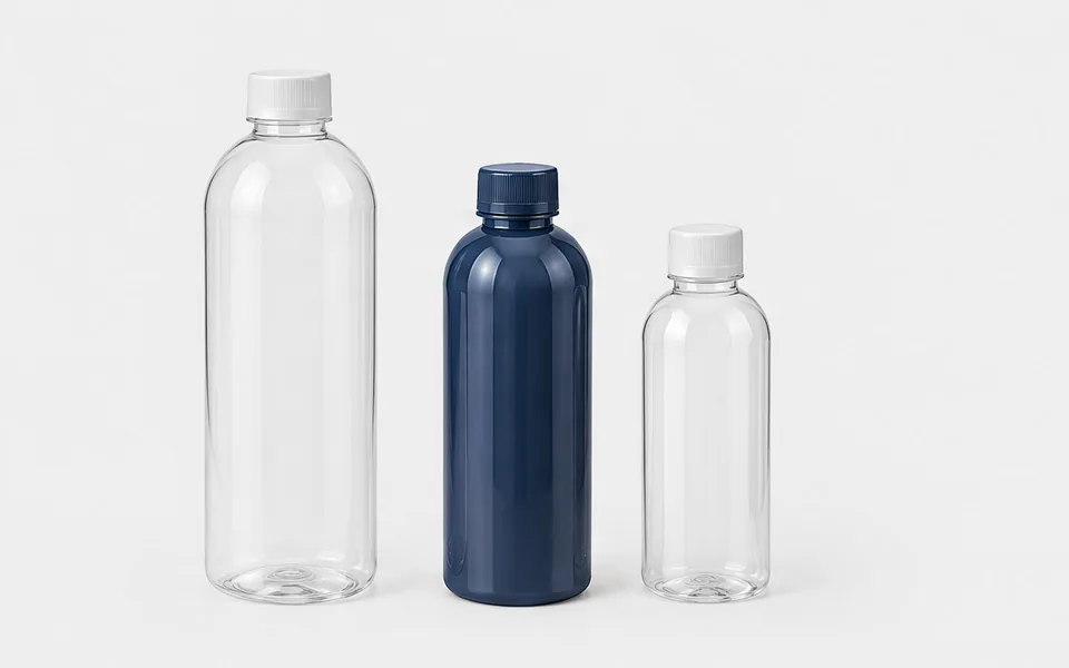 Empty Plastic Bottles, illustrative unbranded product