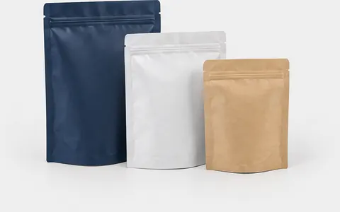 Flat Packaging Pouches, illustrative unbranded product