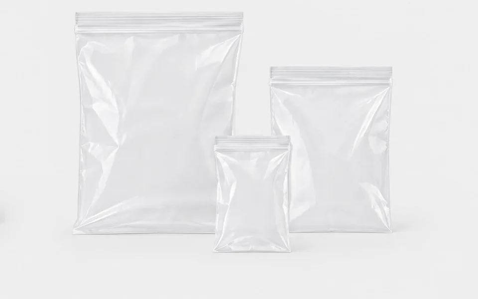 Plain Plastic Bags, illustrative unbranded product