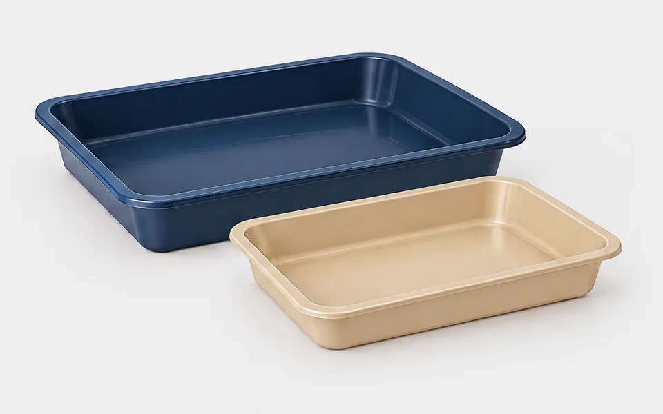 Plastic Tray Formats, illustrative unbranded product