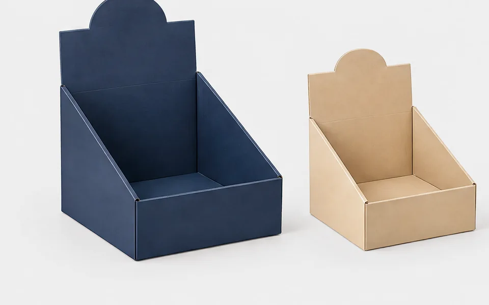 Retail Display Boxes, illustrative unbranded product